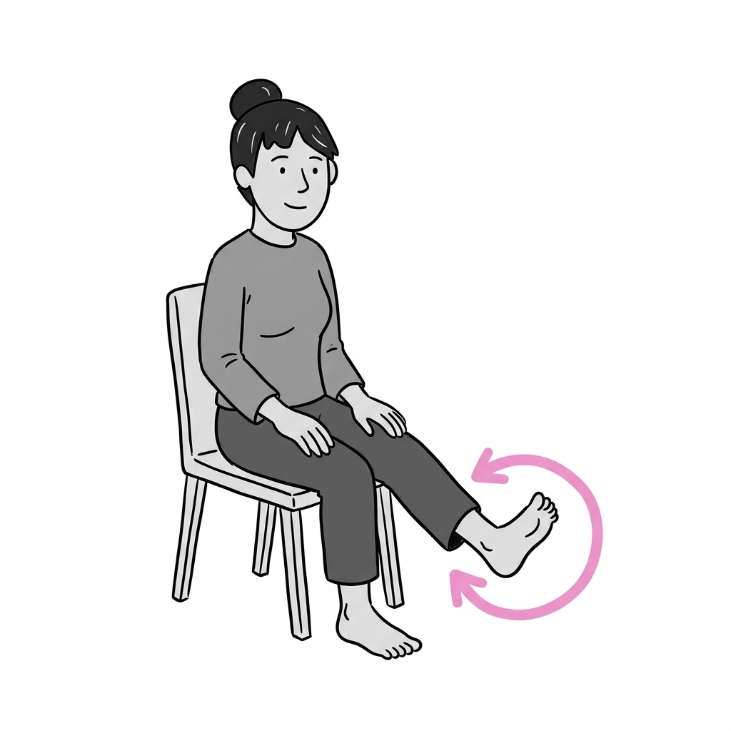 Illustration of ankle circles