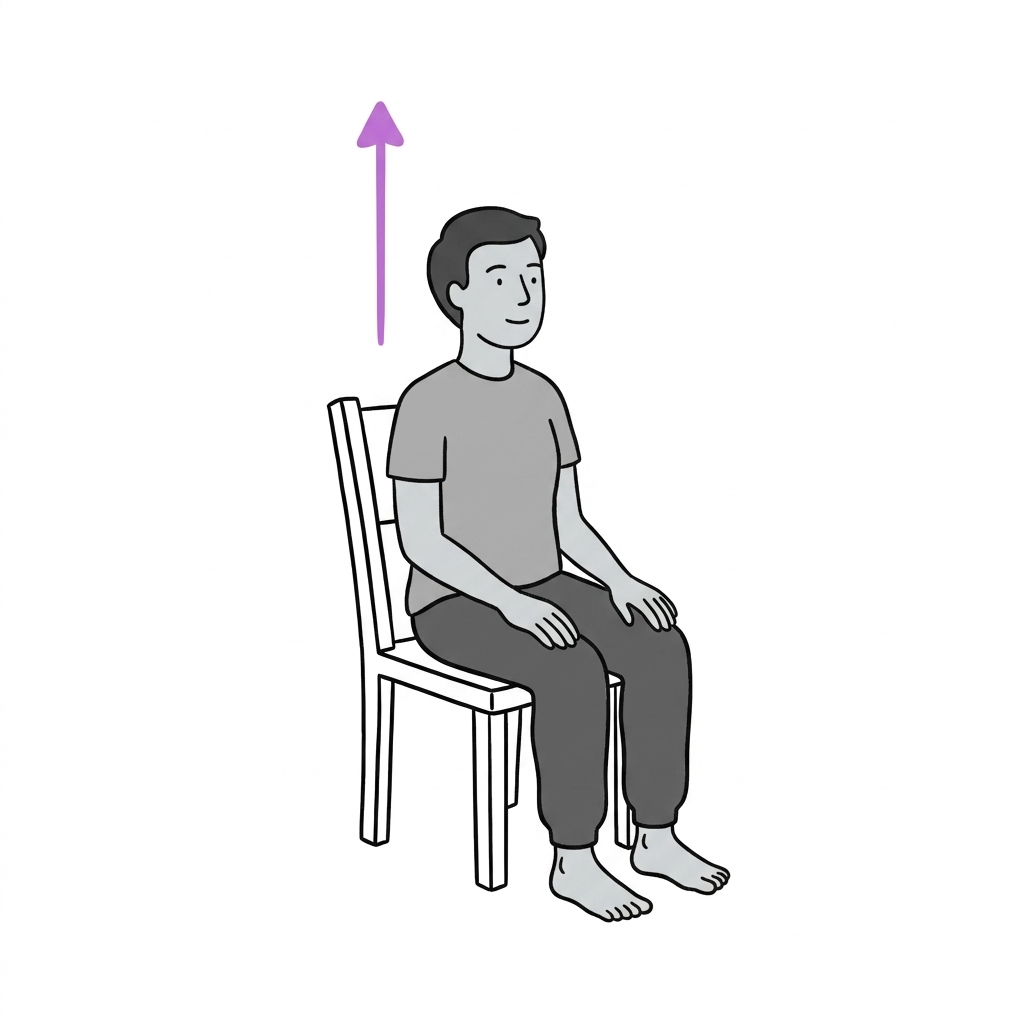 Illustration of seated axial lengthening